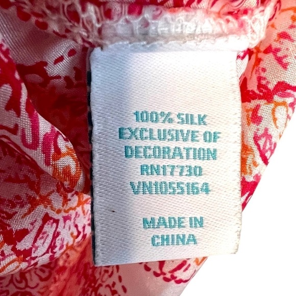 Calypso St Barth for Target 100% Silk Blouse Size Medium - Picture 7 of 8